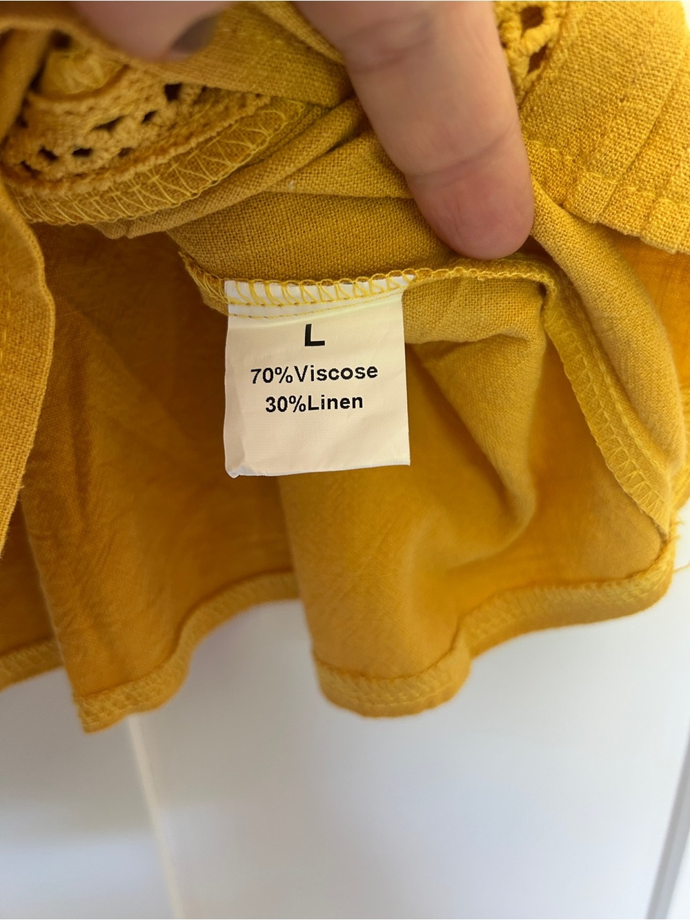Source Unknown Mustard Yellow Spaghetti Strap Tank - Picture 3 of 3